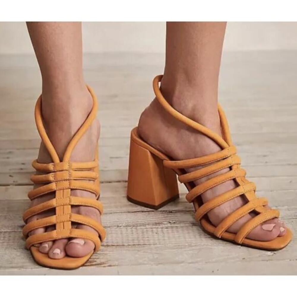 Free People 36 orange Colette Sandal